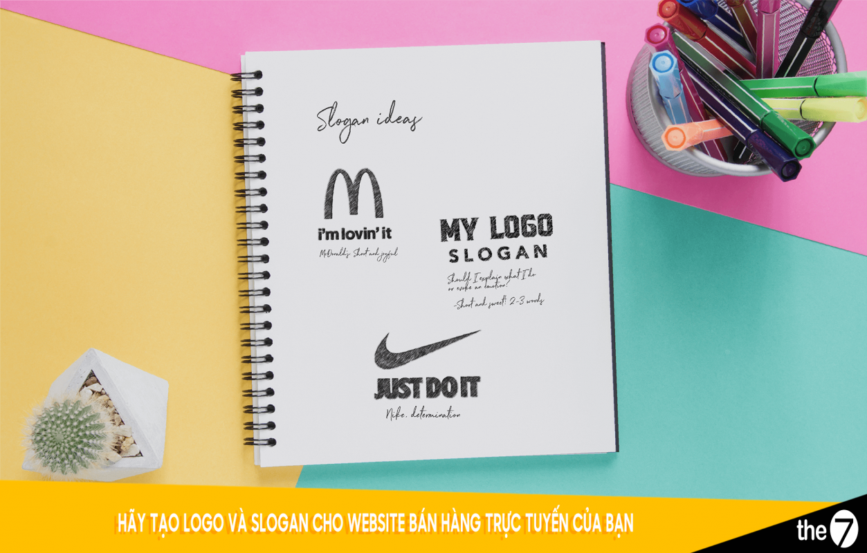 Hãy tạo Logo và Slogan cho website bán hàng trực tuyến của bạn