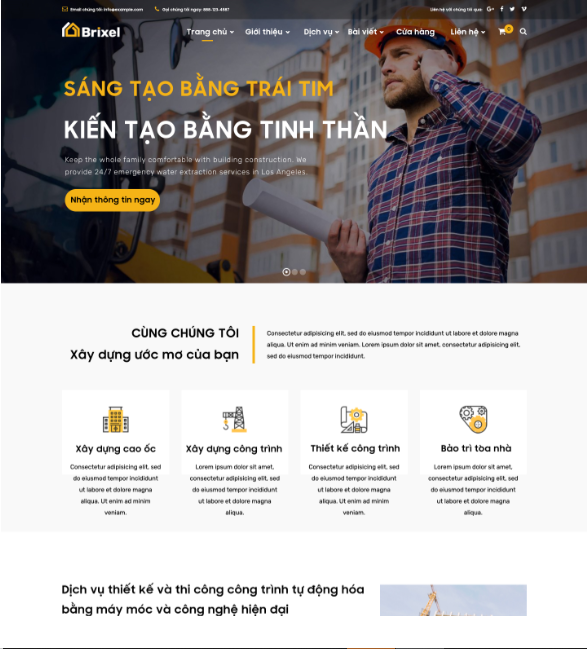 Brixtel - Theme website cho doanh nghiệp