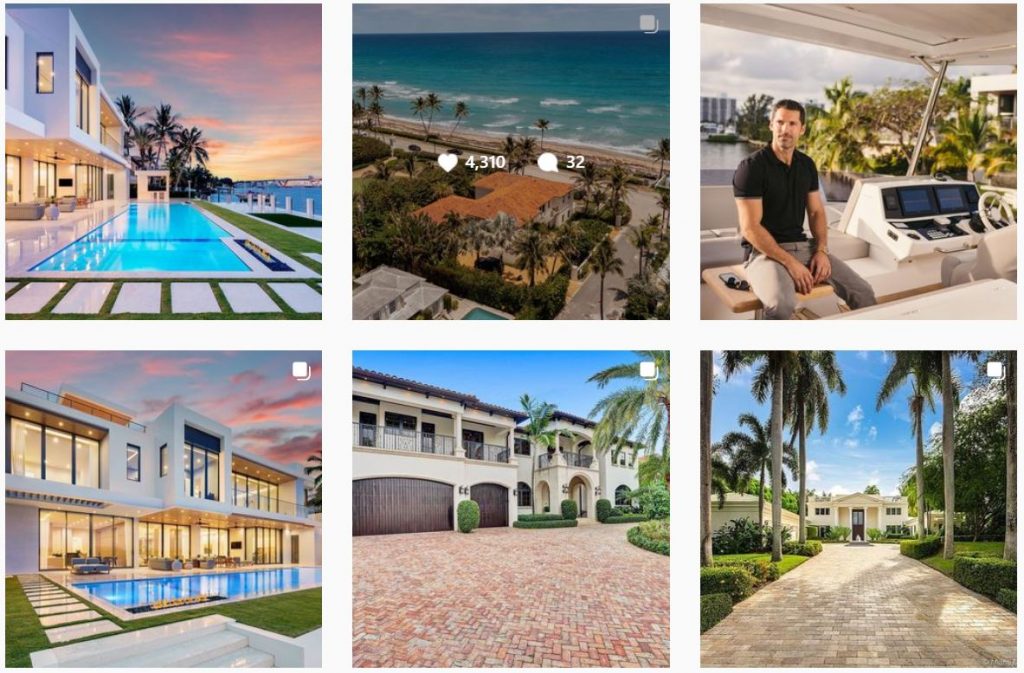 Các hình ảnh bất động sản được đăng trên instagram