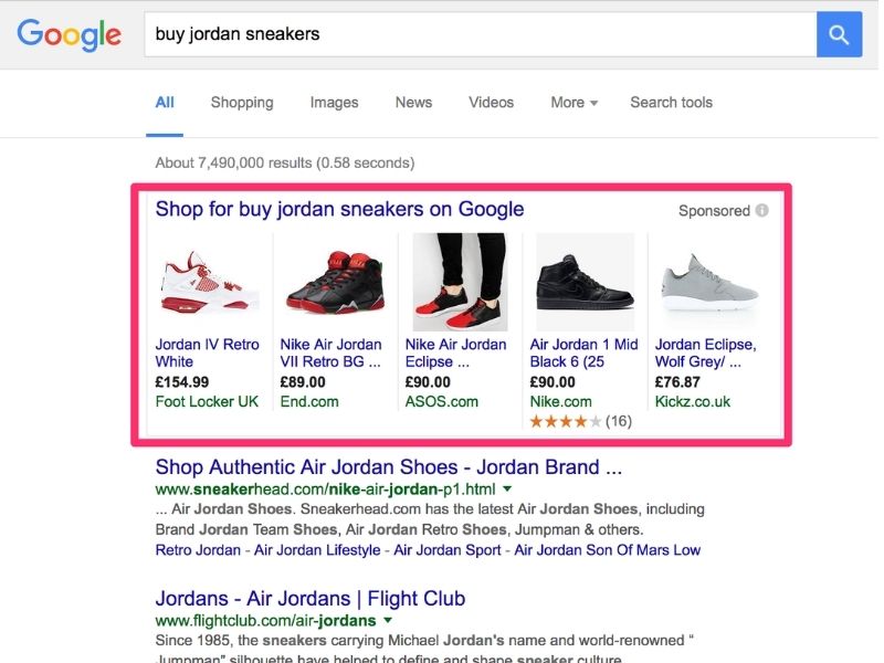 Google ưu tiên vị trí hiển thị đầu tiên cho các quảng cáo Google Shopping