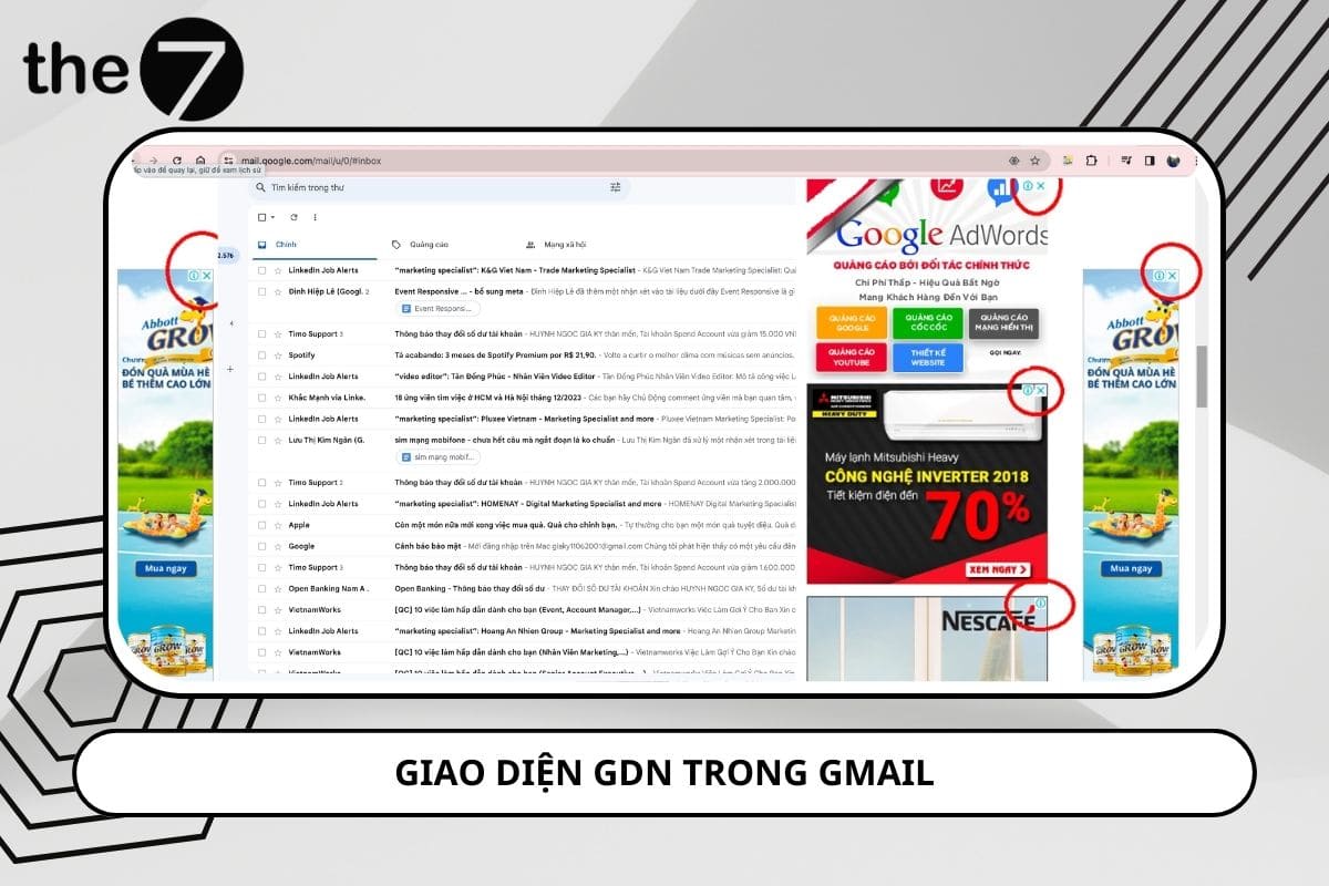 Chiến dịch hiển thị quảng cáo trong Gmail mang tính cá nhân đối với khách hàng