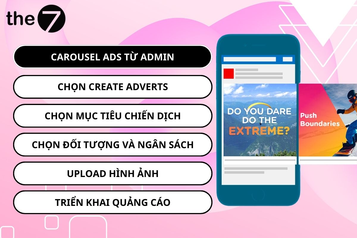 Các bước tạo Carousel Ads từ người quản lý quảng cáo