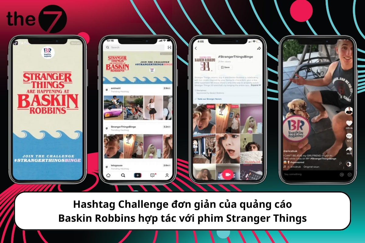 Cách tăng hiệu quả quảng cáo bằng hashtag và challenge đơn giản, dễ làm của Baskin Robbins