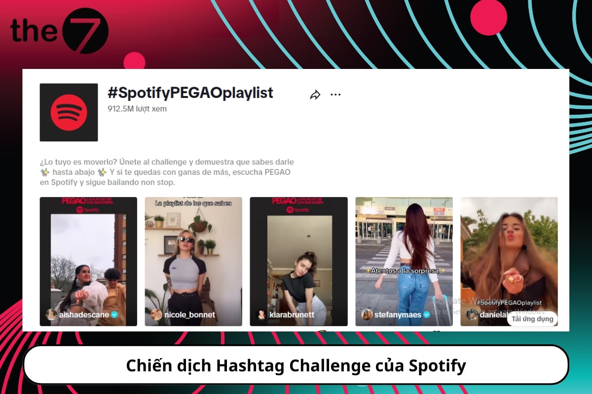Quảng cáo Branded Hashtag Challenge #SpotifyPEGAOplaylist của Spotify thu hút hơn 912M lượt xem