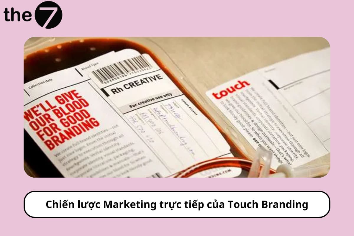 Ví dụ về Marketing trực tiếp của Touch Branding: Đính kèm "túi máu" với các bức thư để gửi trực tiếp