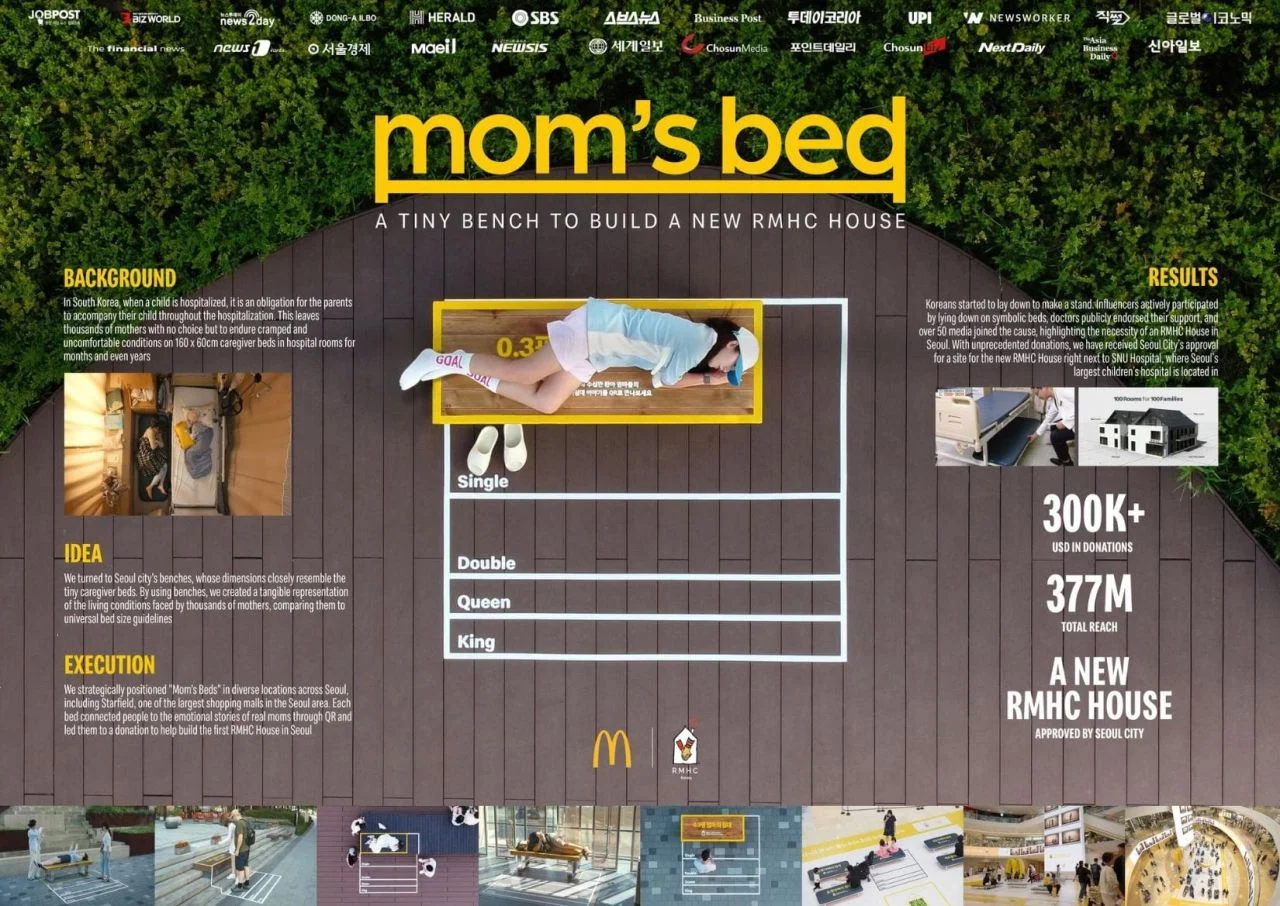 Chiến dịch quảng cáo ngoài trời Mom's Bed của McDonald's