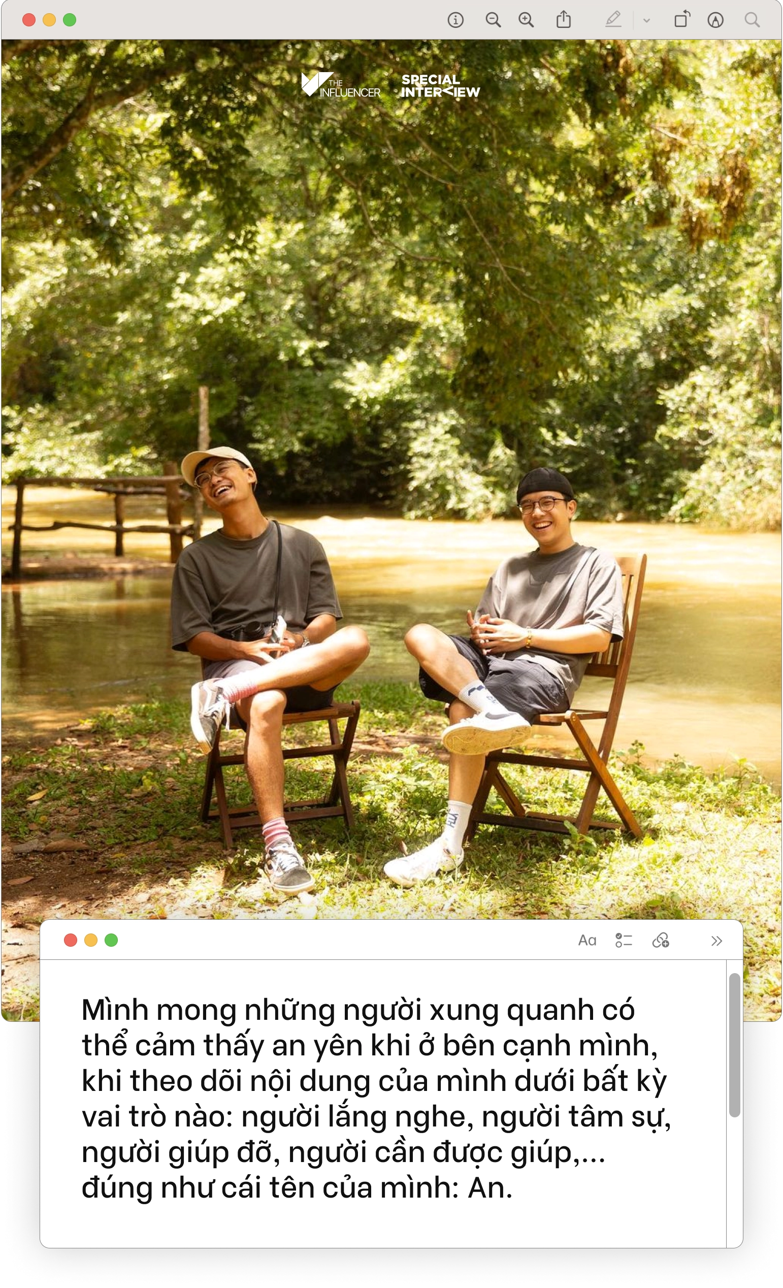 An Trương phỏng vấn khách mời