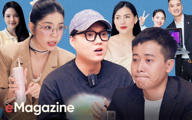 Biểu cảm hài hước của Võ Hà Linh khi review