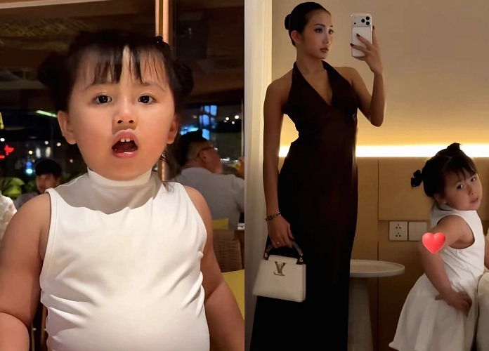 Con gái Khánh Huyền 2K4 gây chú ý trong sinh nhật mẹ