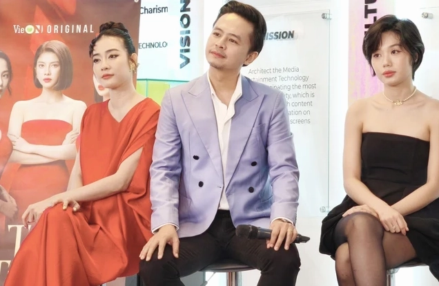 Diễn viên Văn Anh trong một cảnh quay
