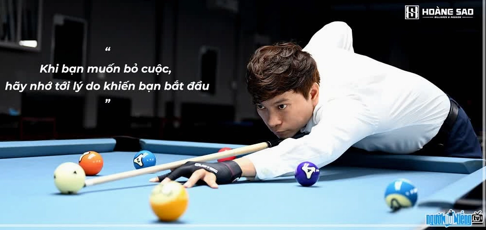 Dương Quốc Hoàng nỗ lực hết mình trong từng nước đi thi đấu billiards