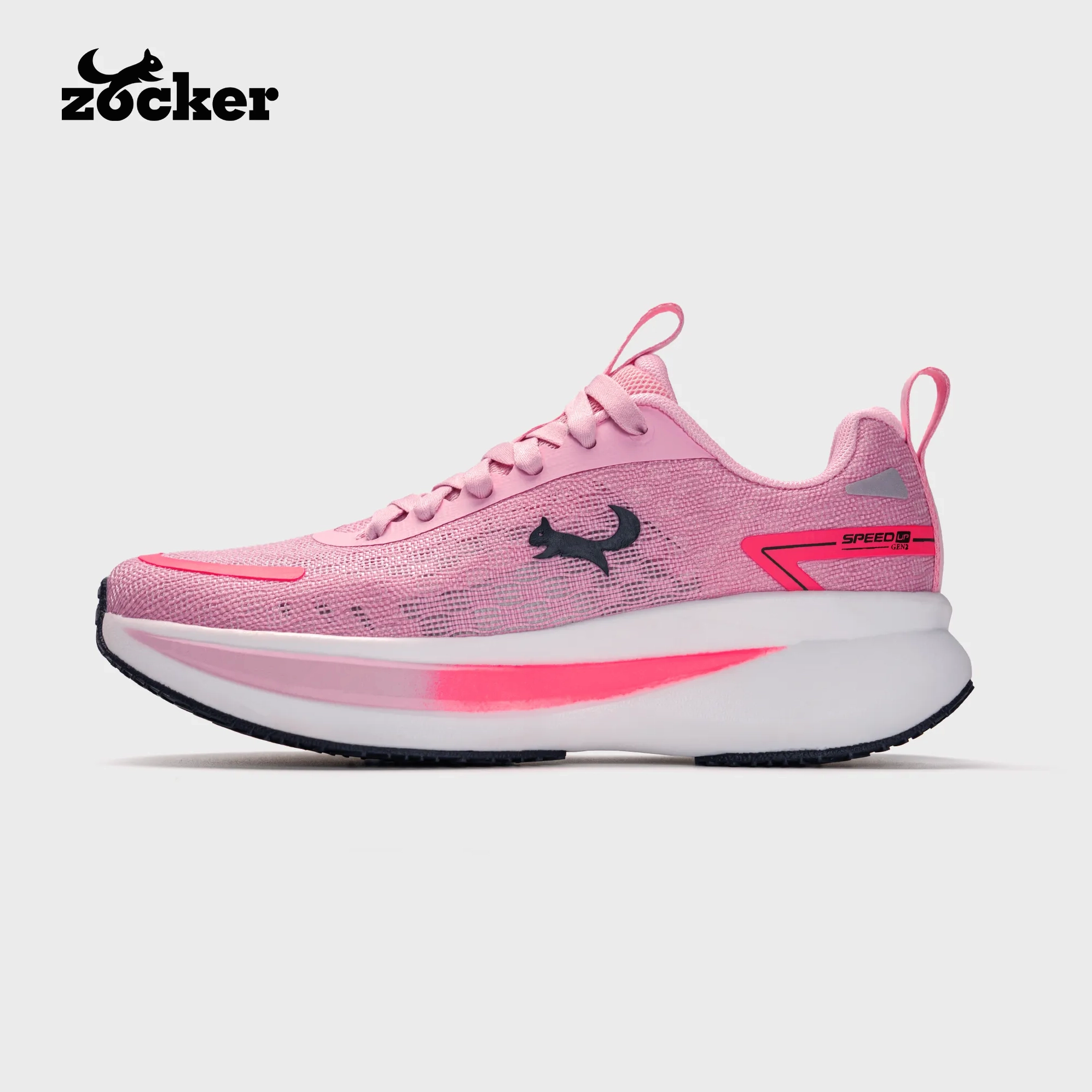 Giày Chạy Bộ Zocker Speed Up Gen 2 - Hồng