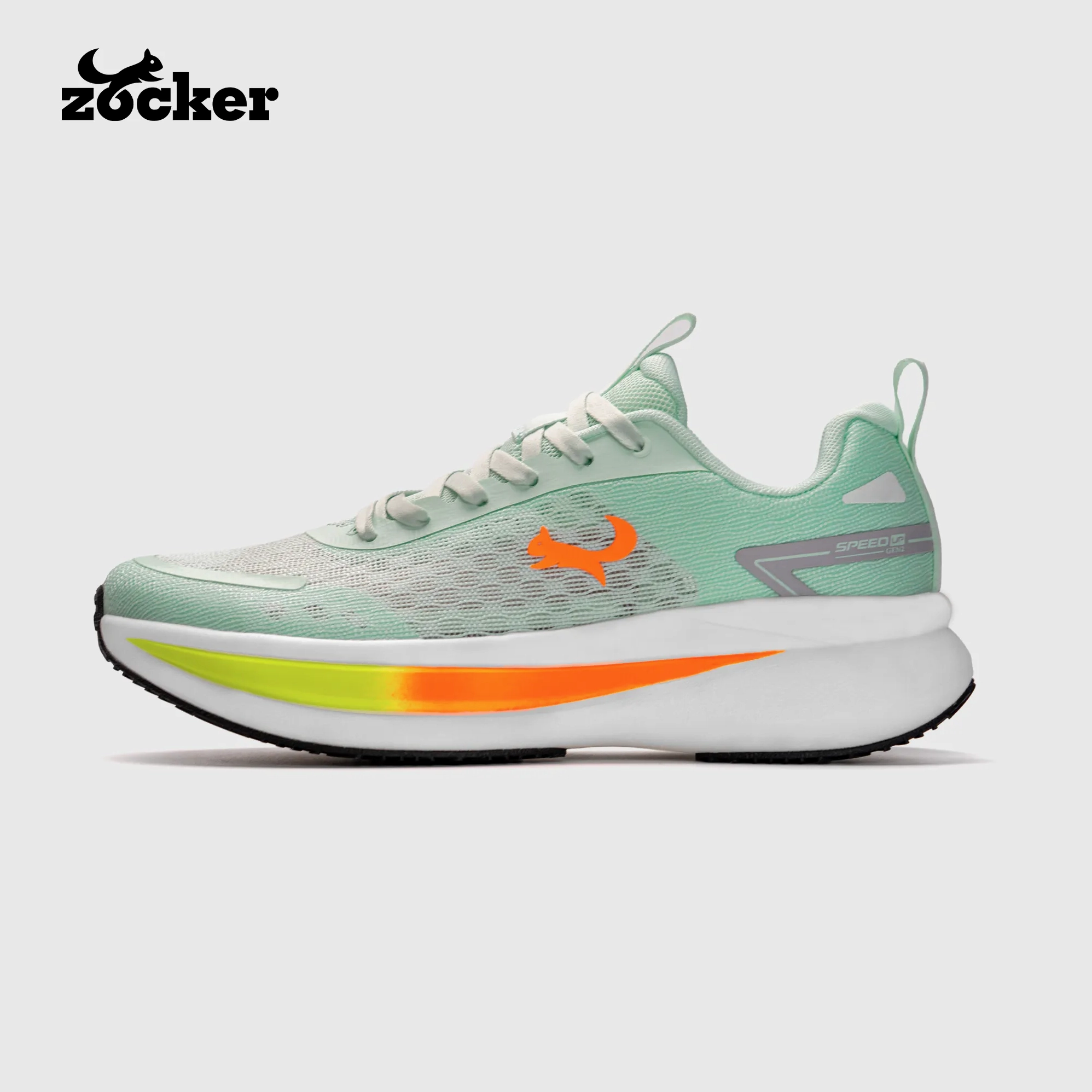 Giày Chạy Bộ Zocker Speed Up Gen 2 - Xanh lá