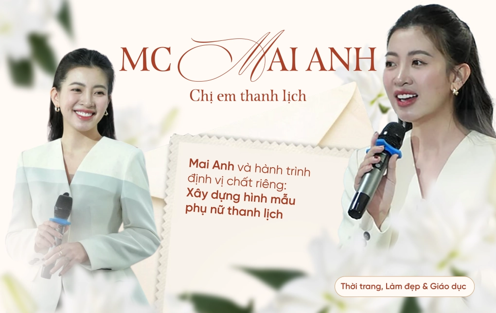 Hình ảnh MC Mai Anh trên trang KOL.vn