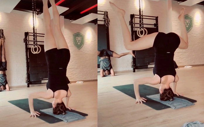 Hồ Ngọc Hà 'trồng chuối' gây sốt