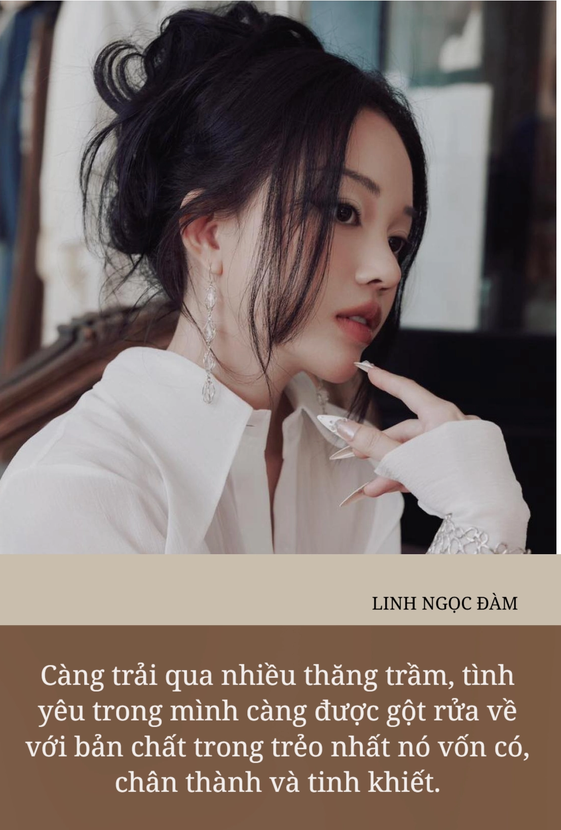 Linh Ngọc Đàm thể hiện sự tự tin