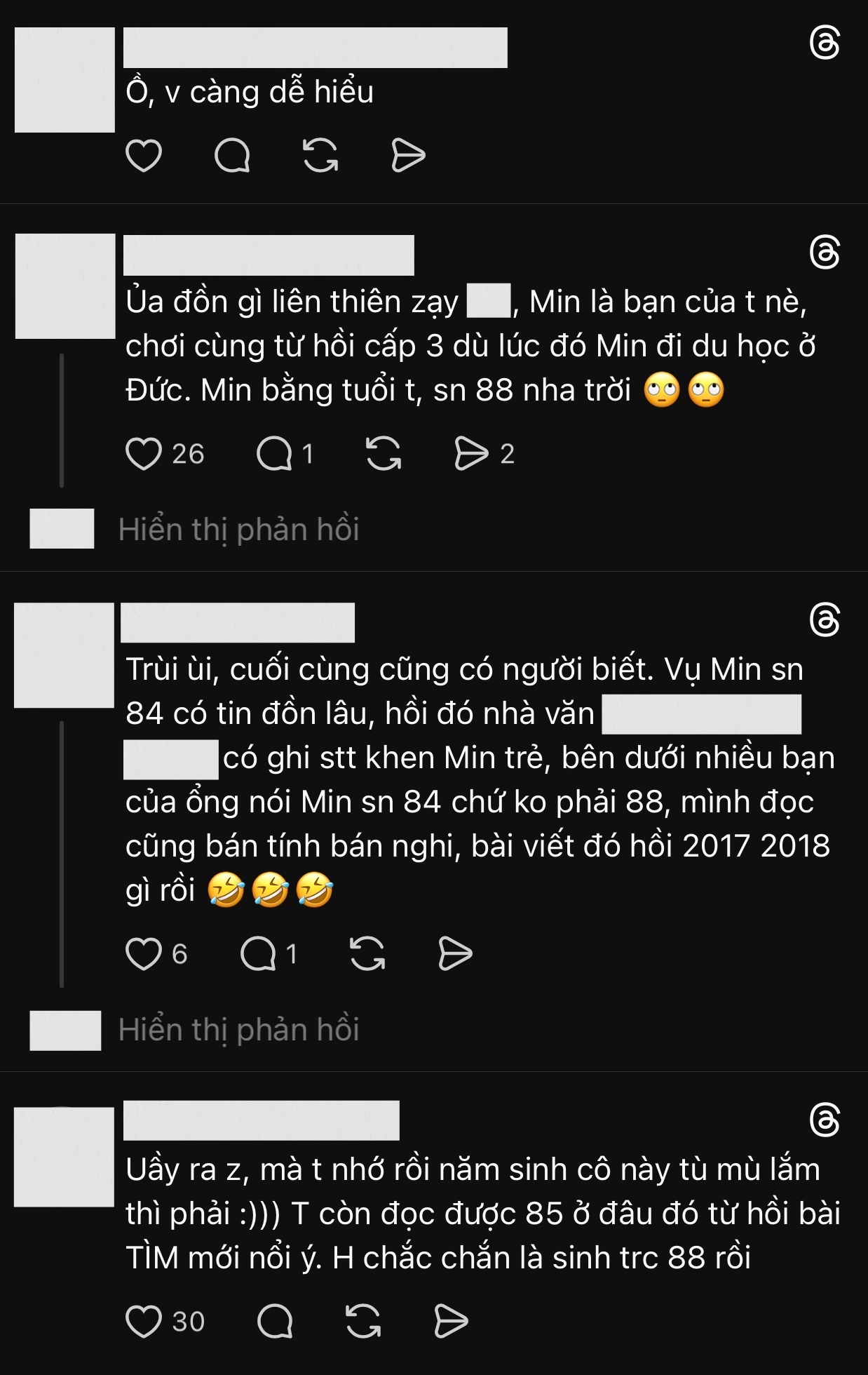 Min trong trang phục đời thường