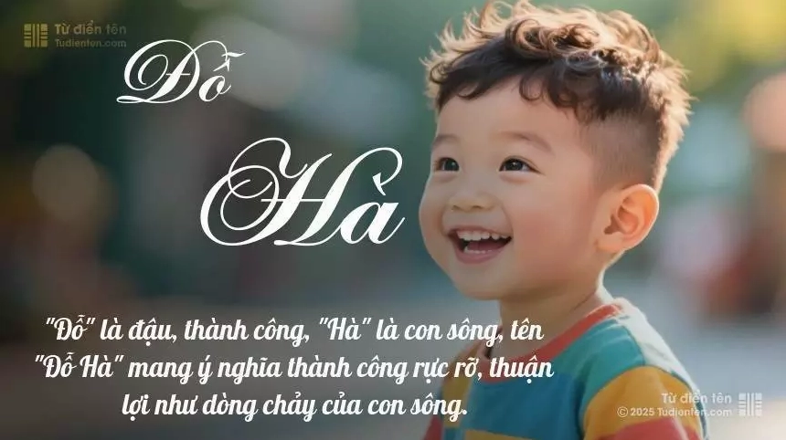 Minh họa ý nghĩa tên Đỗ Hà