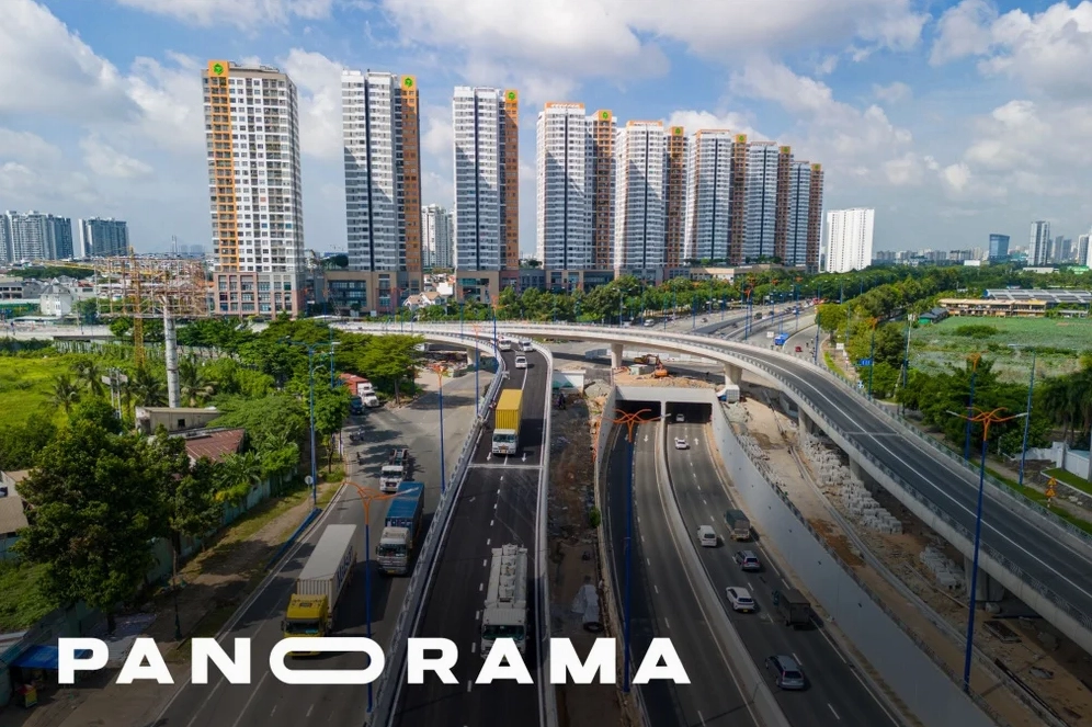 Nhánh cầu vượt ở nút giao hiện đại