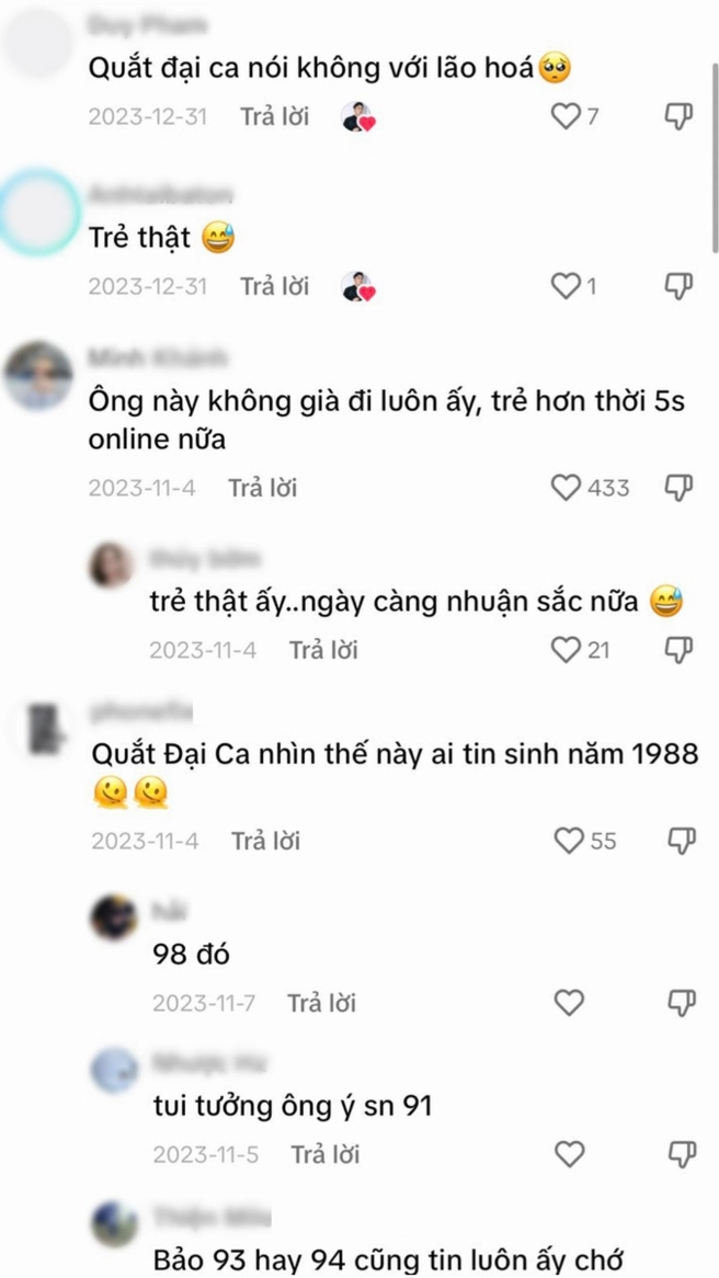 Phong độ của Mạnh Quân ở tuổi ngoài 40.
