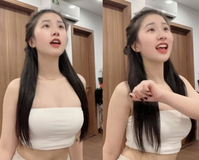 Tiểu Hý trong một bộ trang phục thời trang