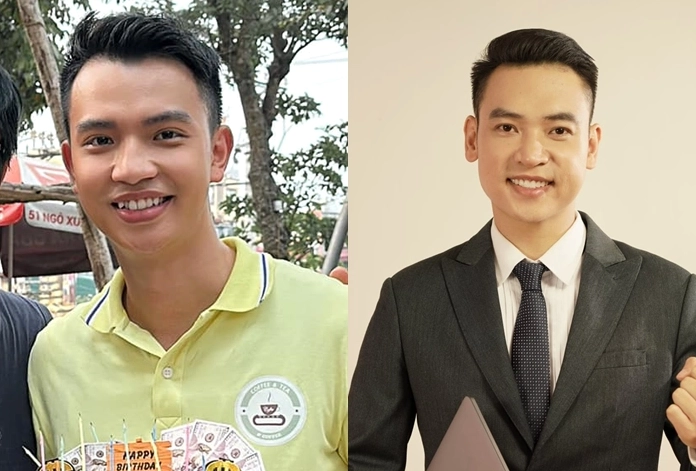 Việt Hoàng và mẹ ngoài đời.