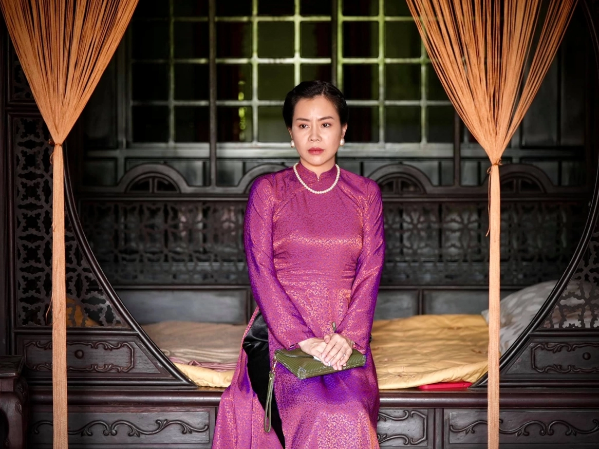 Vũ Ngọc Ánh trong một cảnh quay