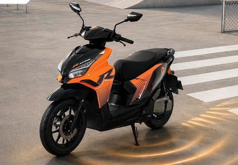 Xe máy điện thể thao với GPS và phanh CBS