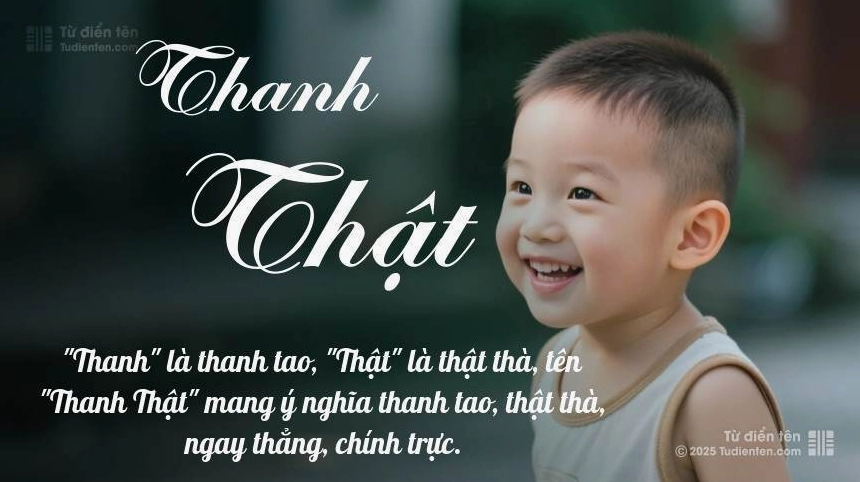 Ý nghĩa ngắn gọn của tên Thanh Thật