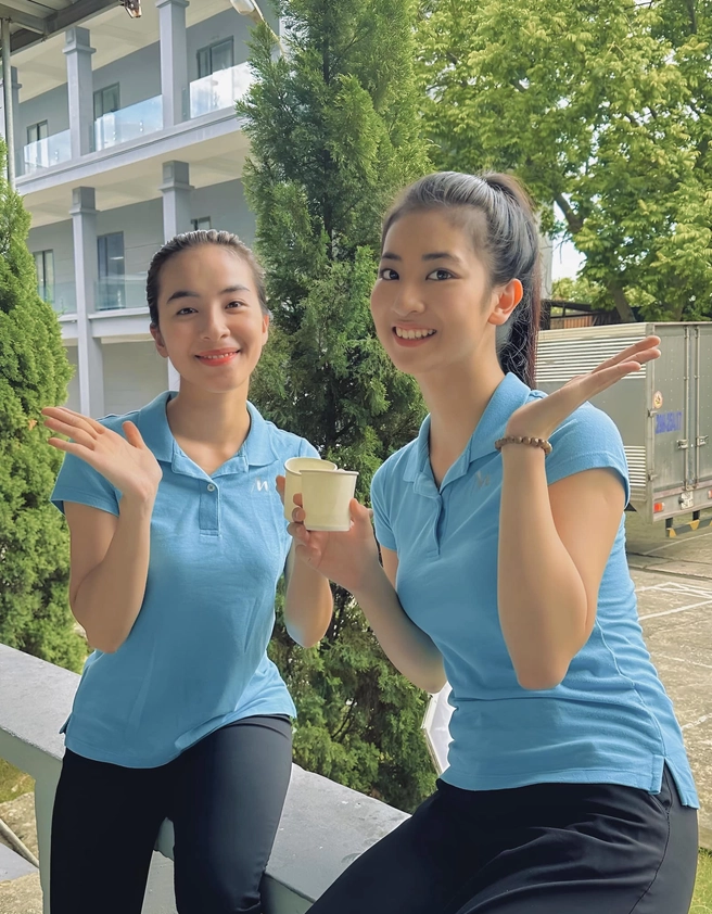Cảnh quay của diễn viên Linh Chi trong phim Làng Trong Phố