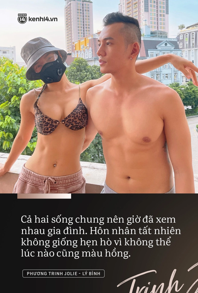 Cặp đôi Lý Bình - Phương Trinh Jolie với phong cách thời trang ấn tượng.