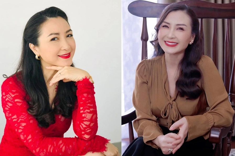 Diễn viên Khánh Huyền trong trang phục đời thường.
