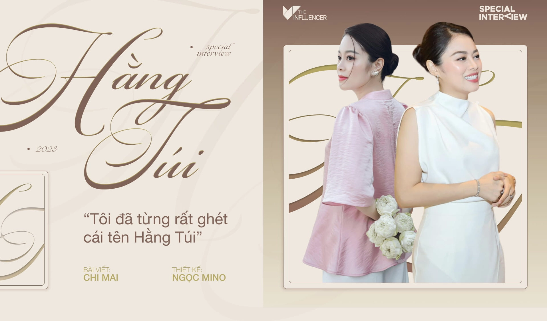 Hằng Túi trong một buổi làm việc