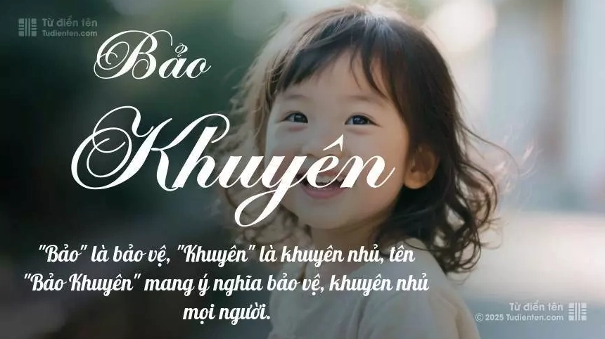 Hình ảnh minh họa tên Bảo Khuyên mang nét nữ tính, thường được đặt cho bé gái.
