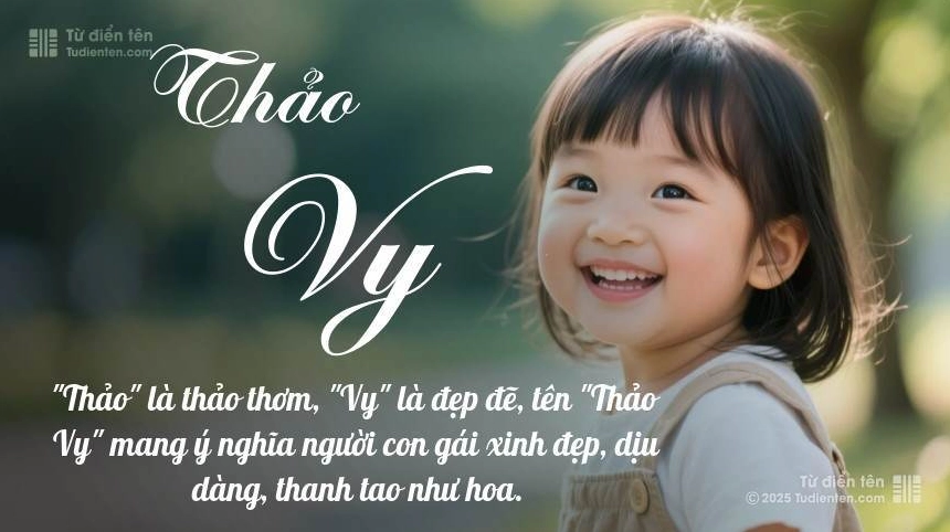 Hình ảnh minh họa ý nghĩa ngắn gọn của tên Thảo Vy.