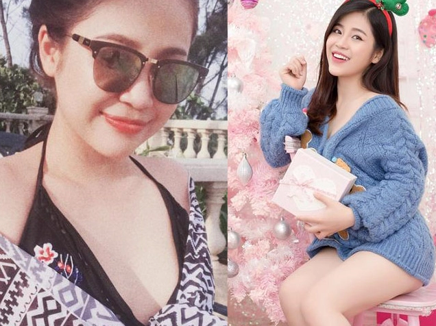 MC Cao Vy trong một buổi họp báo phim