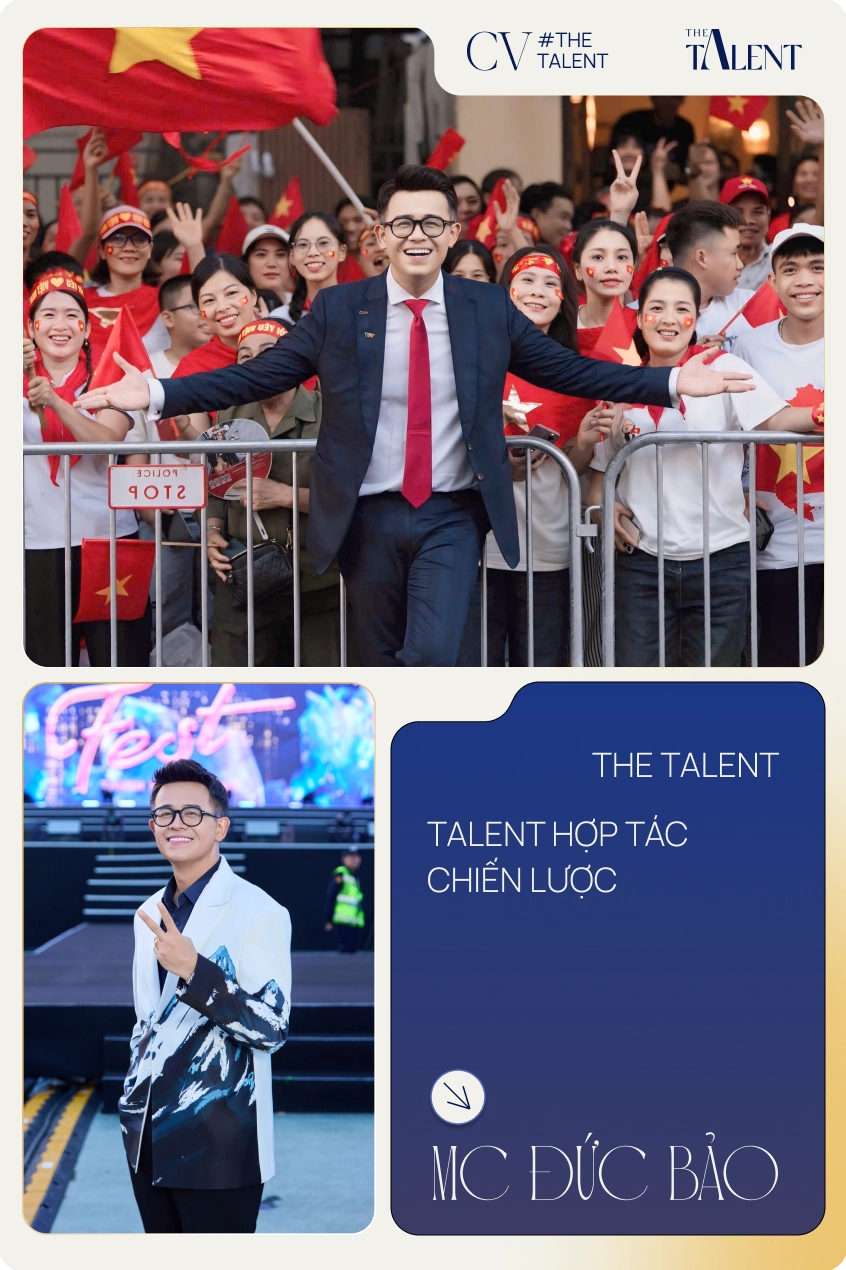 MC Đức Bảo thể hiện sự tự tin trên sân khấu