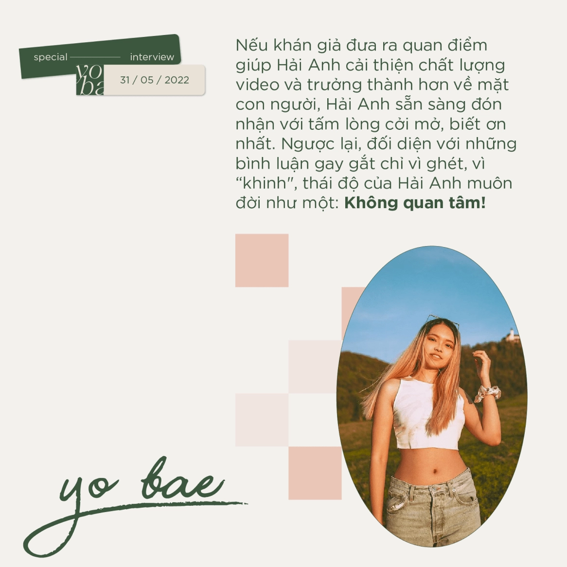 Nội dung đa dạng của kênh Yo Bae