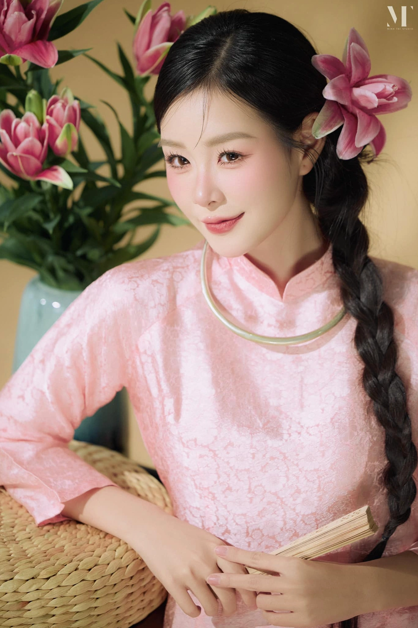 Trang Emma trong một buổi ghi hình