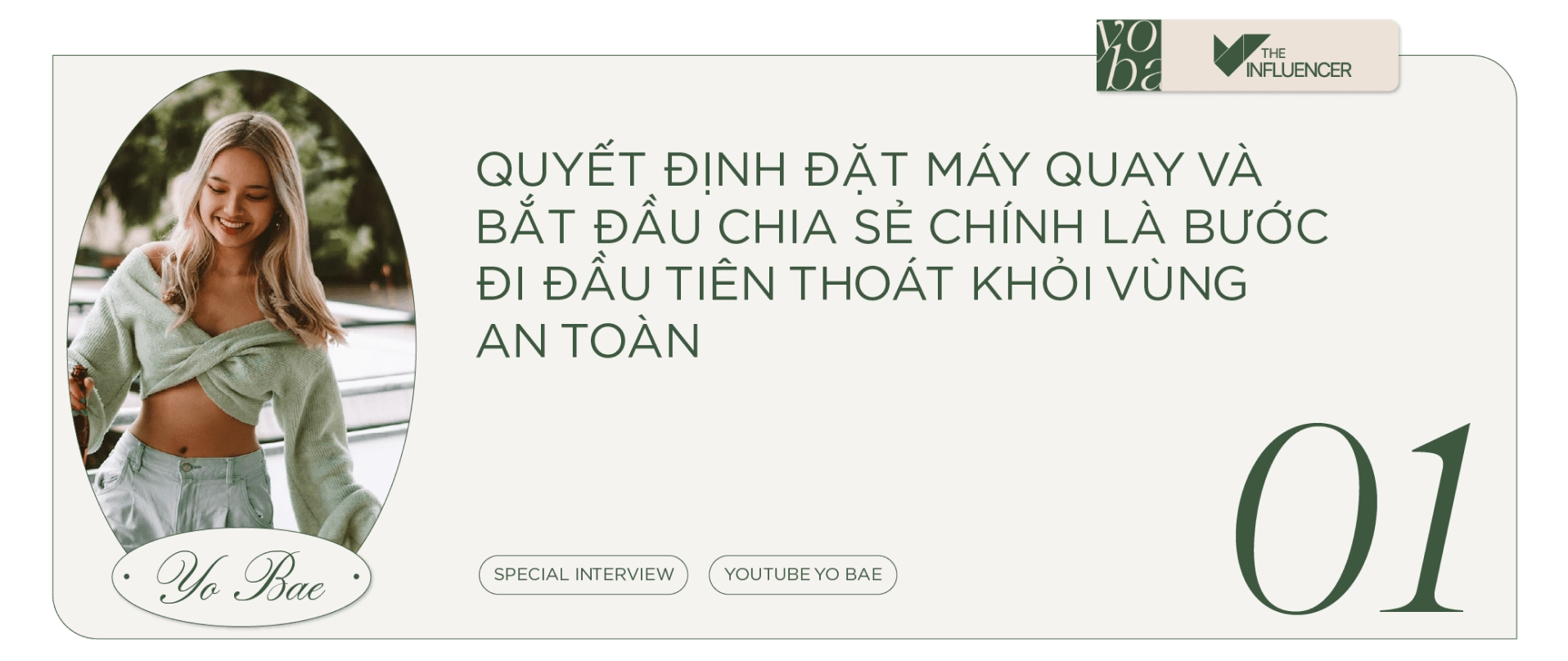 Yo Bae chia sẻ quan điểm cá nhân