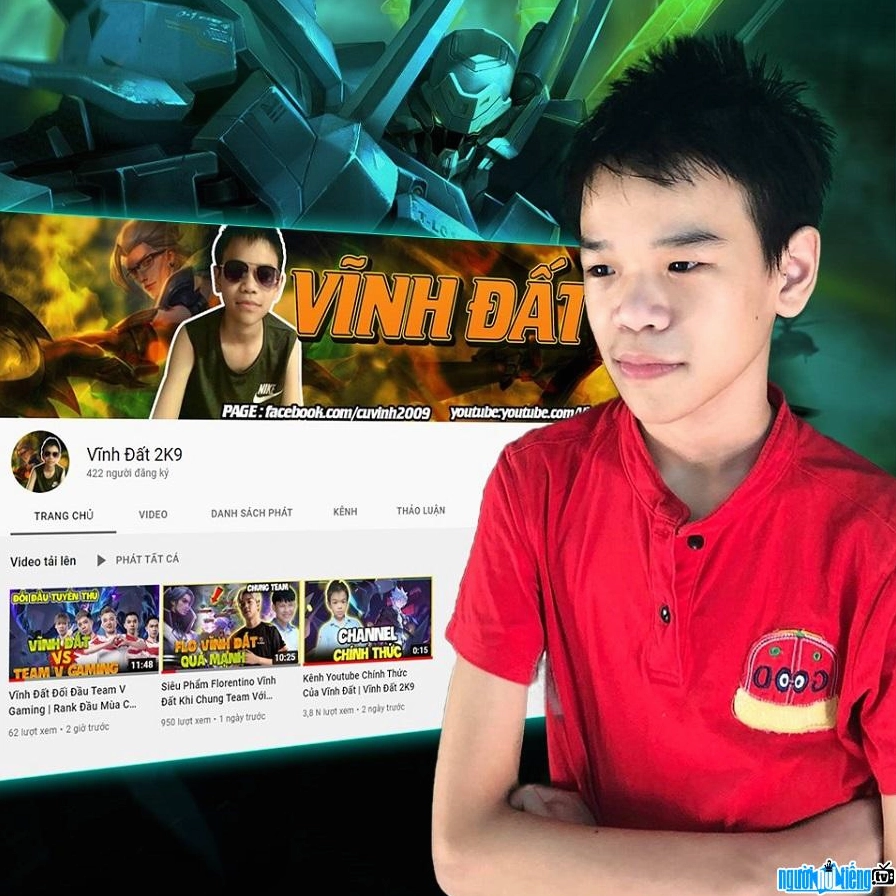 Streamer Vĩnh Đất thông báo kênh Youtube chính thức