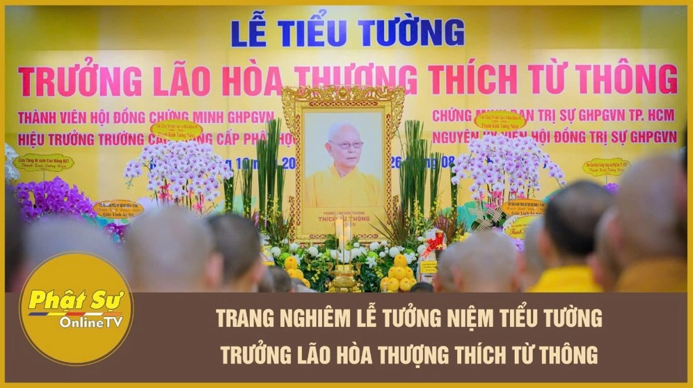 [Video] TP.HCM: Trang nghiêm lễ tưởng niệm tiểu tường Trưởng lão Hòa thượng Thích Từ Thông